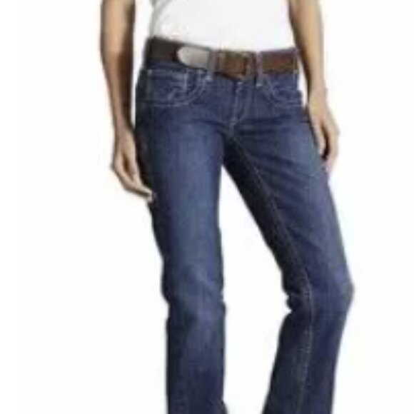 Ariat FR Women's Classic Blue Boot Cut Jeans Sz 30S - Picture 3 of 13